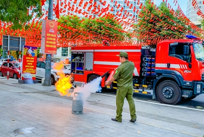 Phường Nha Trang đẩy mạnh các hoạt động hưởng ứng “Ngày toàn dân phòng cháy, chữa cháy và cứu nạn, cứu hộ” 4/10
